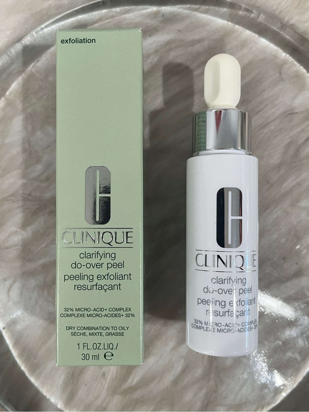 NEW Clinique Clarifying Do-Over Micro Acid Peel 32 Serum Exfoliating Complex 1 o